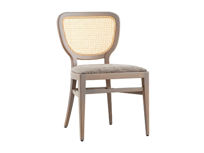 BRASSERIE - Beech chair with integrated cushion _ Roche Bobois